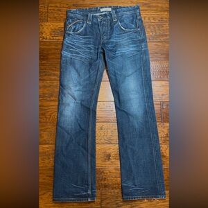 Salsa Jeans W33 L34 Distressed Wash Zip Pocket Denim Y2K Modern Fit  Men’s